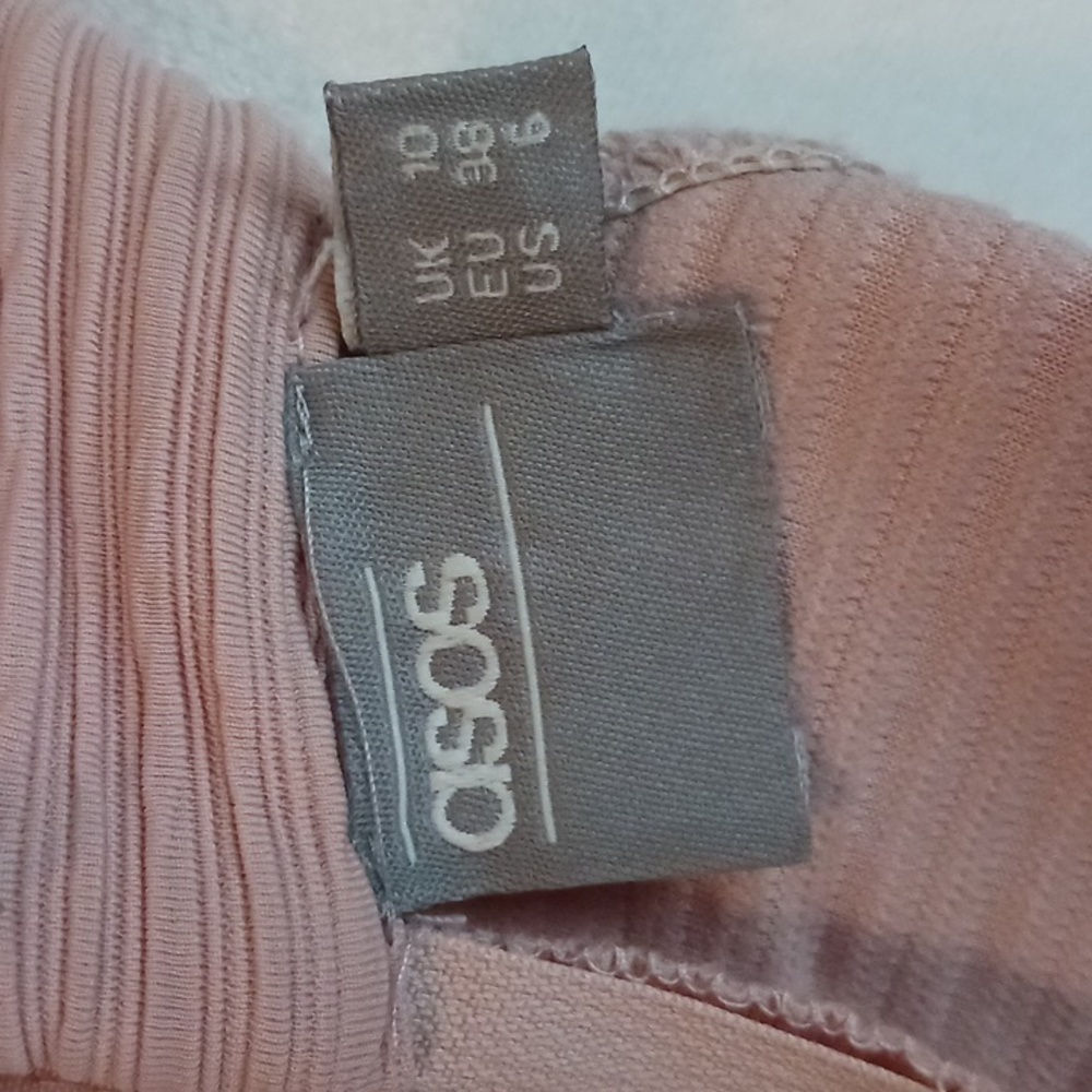 Asos pink dress size 6 bodycon midi - Picture 9 of 9